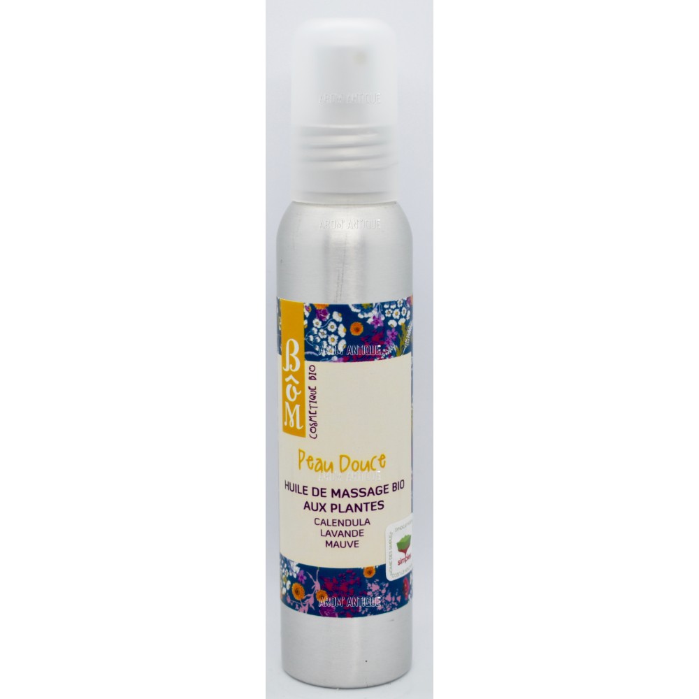 Huile de massage peau douce