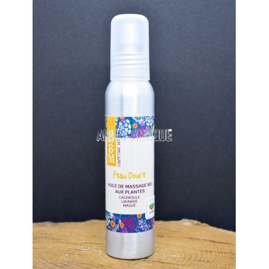 Huile de massage bio, peaux douces