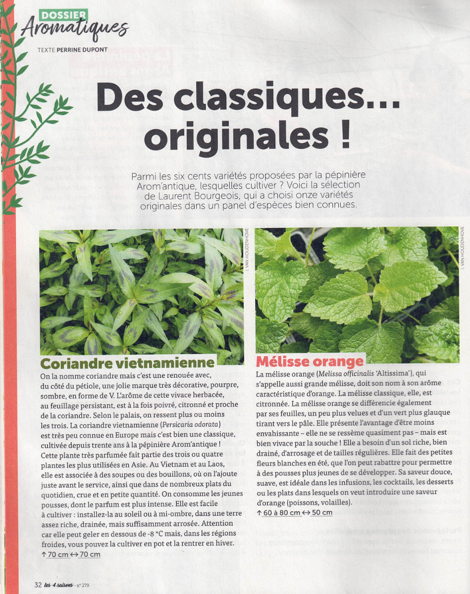 Des plantes originales dans Les 4 saisons du jardinage