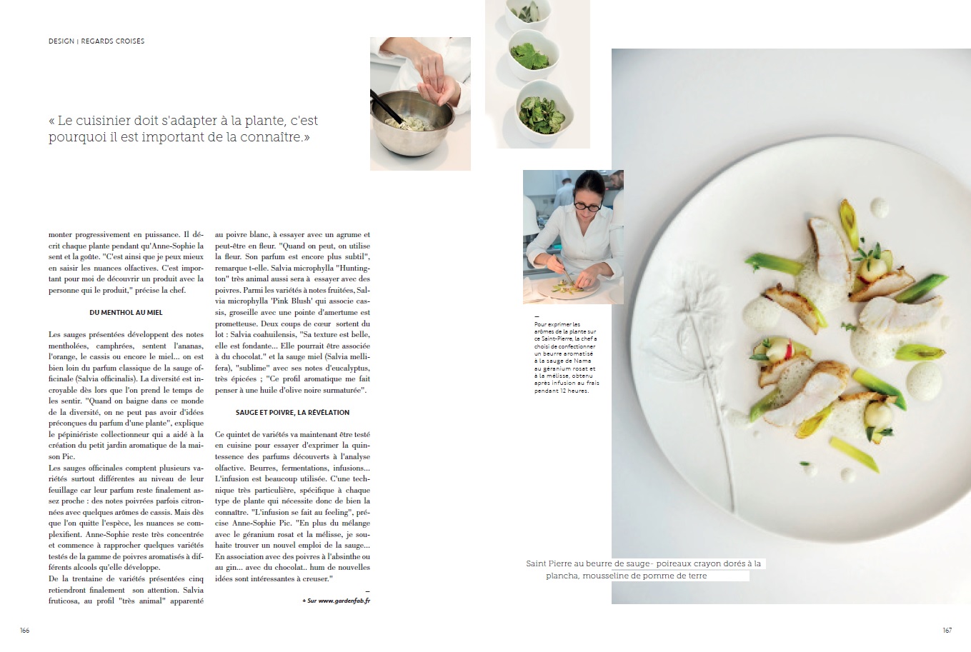 Laurent Bourgeois dans la cuisine d'Anne Sophie Pic