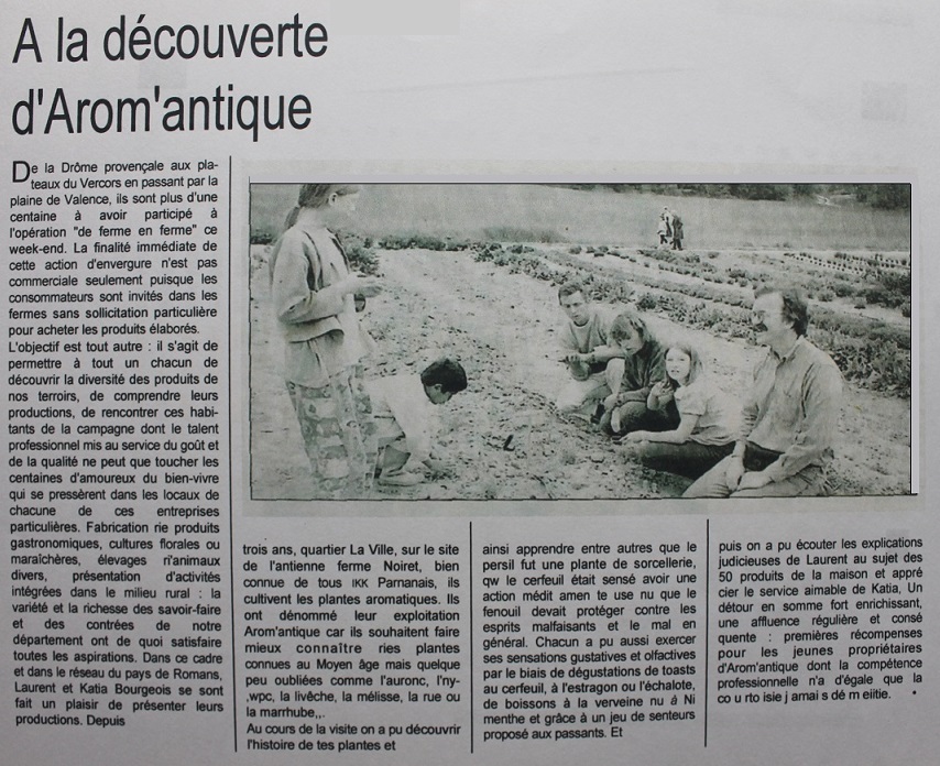 A la découverte d'Arom'antique